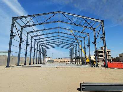 Armazém de estrutura de aço com novo design na Argélia