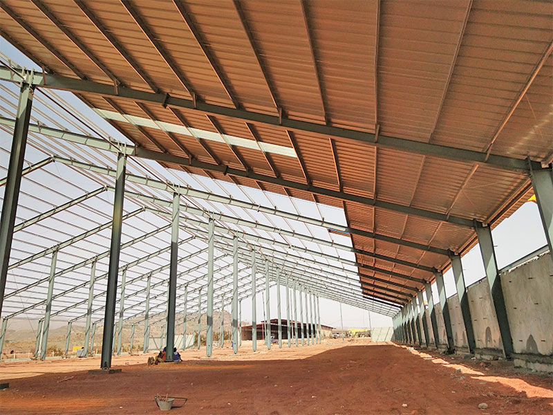 Eritrea Grande Span Galvanizado Light Frame Warehouse