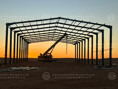 Steel Warehouse Building in Algeria